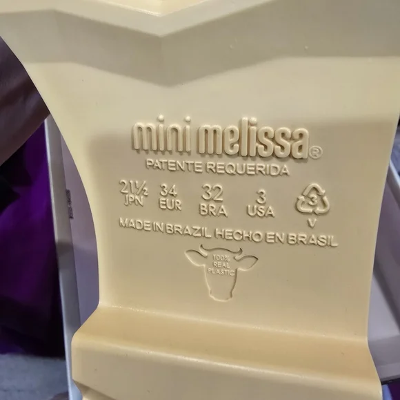 Mini Melissa rainboots sz 3 big girl BNIB - Picture 3 of 5